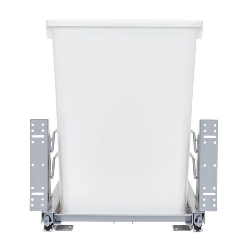 Bote de Basura Doble Extraíble Rev-A-Shelf 33L con Cierre Suave Blanco