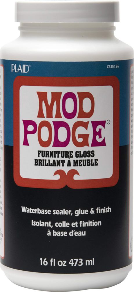 Mod Podge Sellador pegamento y acabado a base de agua para muebles (16 onzas) acabado brillante CS15126