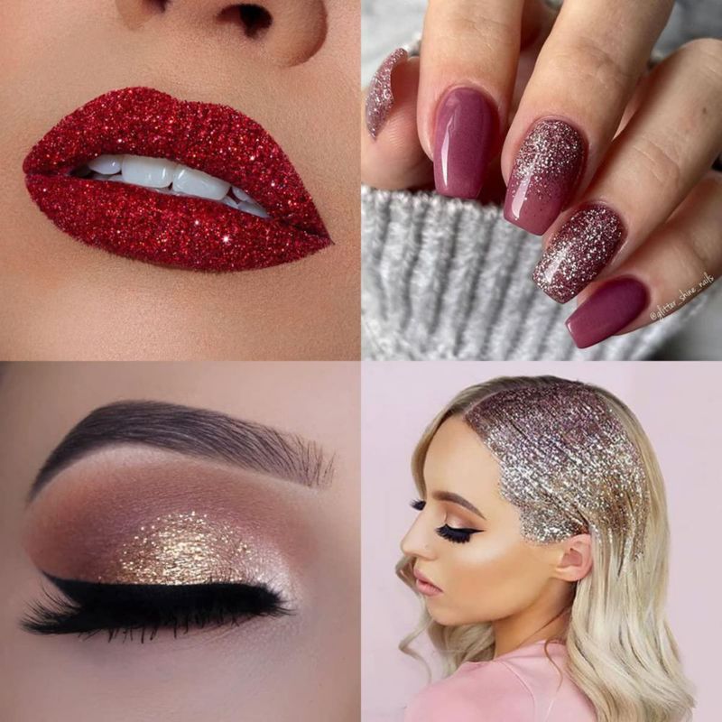 Glitter LICOOL GLITTER blanco iridiscente 100 g brillo fino
