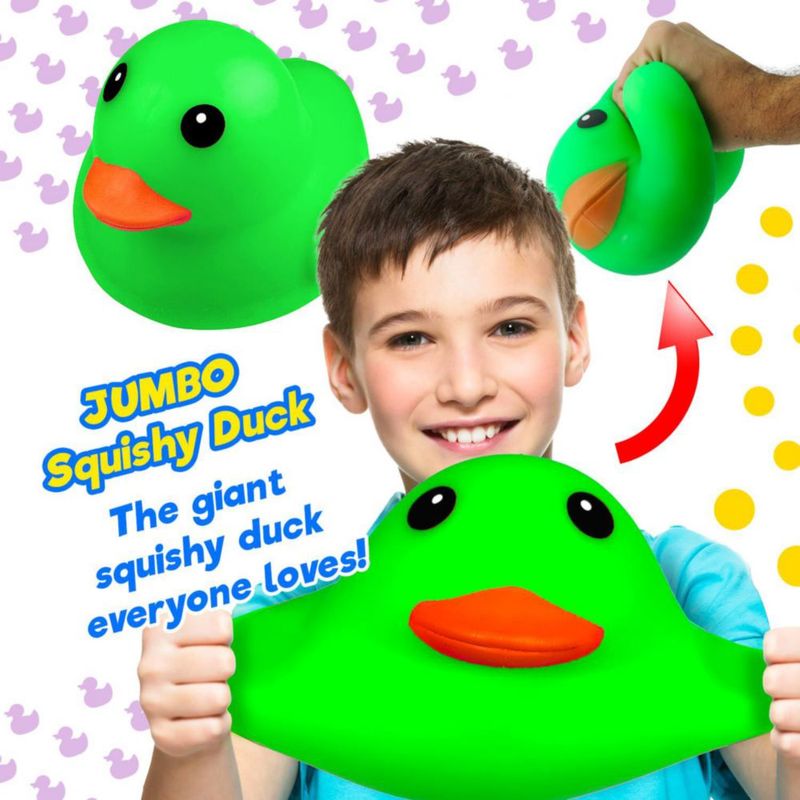 Juguete de baño JA‑RU Pato estirable jumbo verde