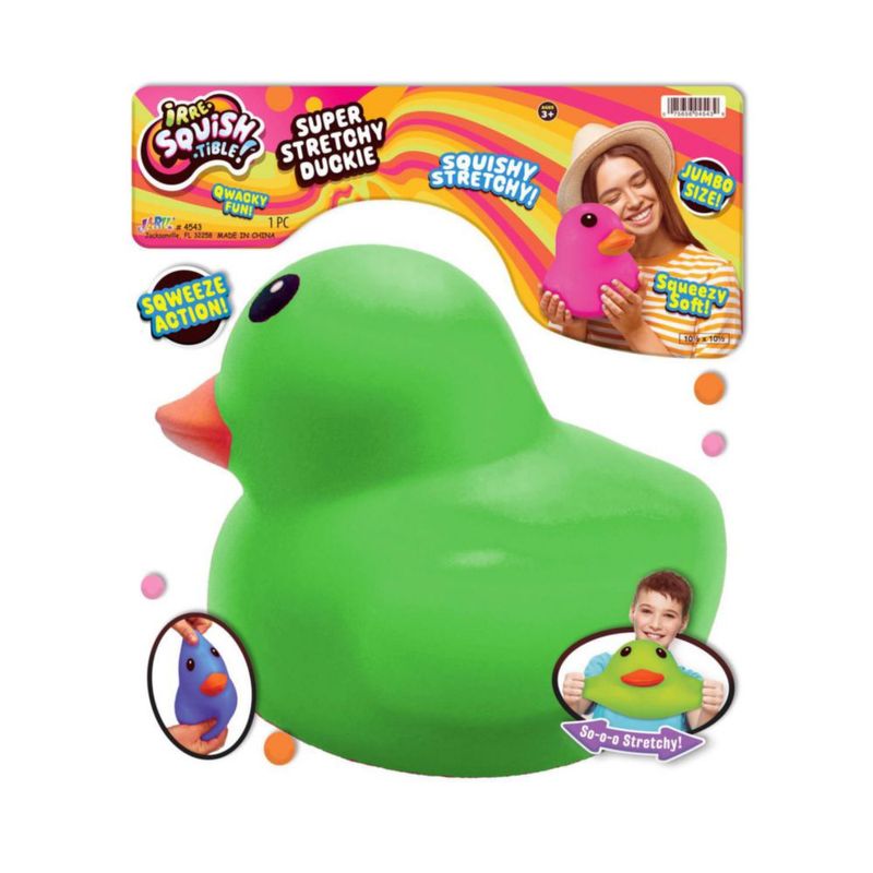 Juguete de baño JA‑RU Pato estirable jumbo verde