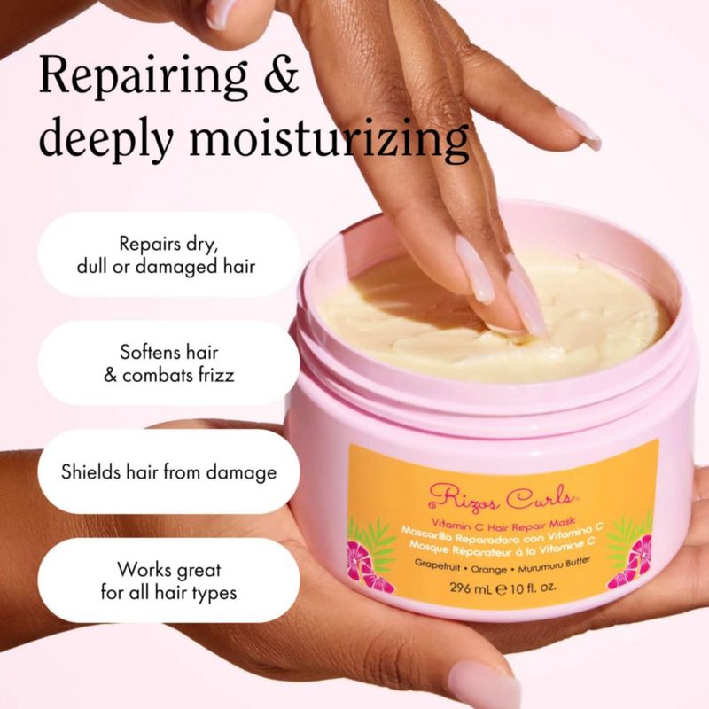 Mascarilla reparadora Rizos Curls Vitamina C 300 ml para cabello seco