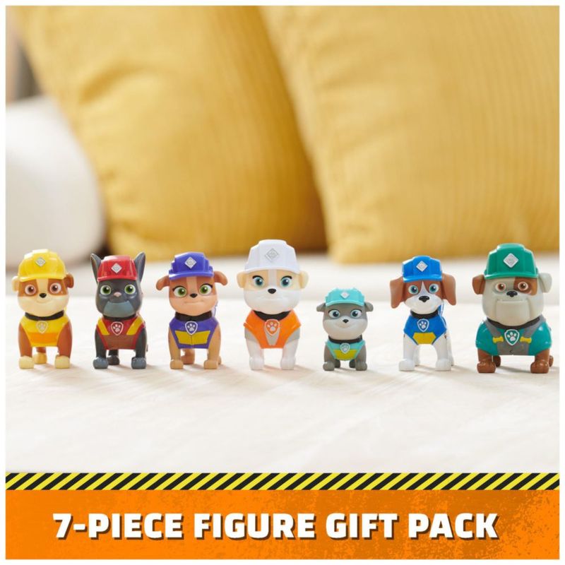 Paquete de regalo de figuras de juguete Rubble & Crew con 7 figuras de acción para más de 3