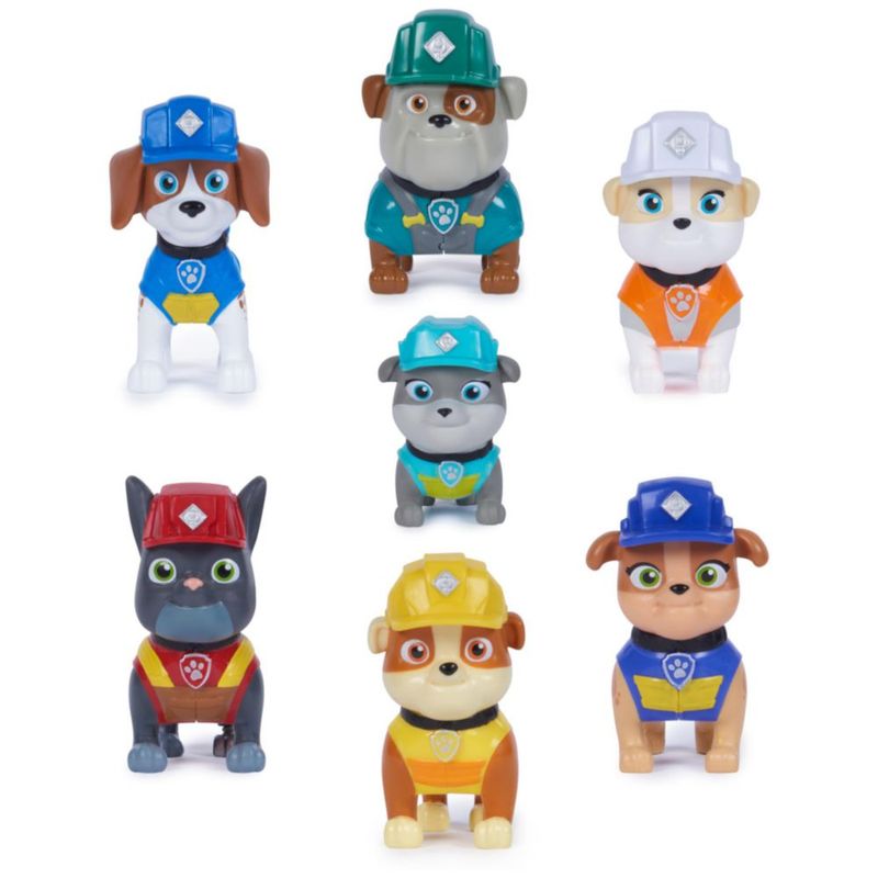 Paquete de regalo de figuras de juguete Rubble & Crew con 7 figuras de acción para más de 3