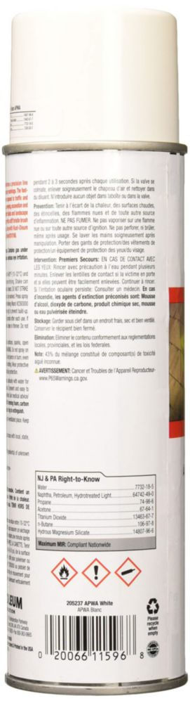 Pintura Rust-Oleum MC1800 Precision Line color blanco brillante 482 g