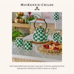 Bol MACKENZIE-CHILDS Emerald Check Verde y Blanco