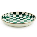 Bol MACKENZIE-CHILDS Emerald Check Verde y Blanco
