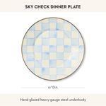 Plato de cena MACKENZIE-CHILDS Sky Check esmaltado
