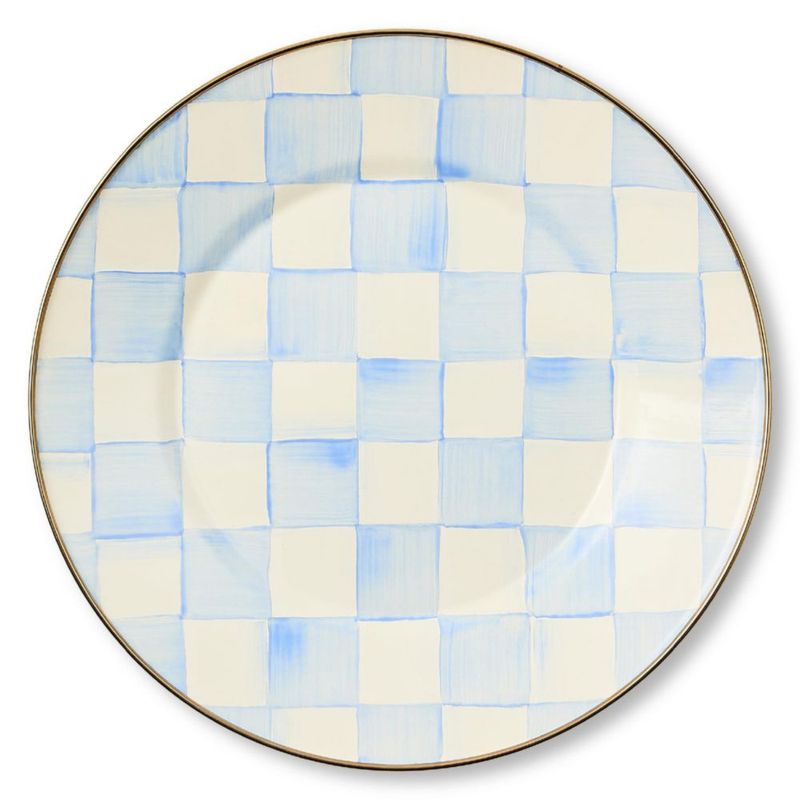 Plato de cena MACKENZIE-CHILDS Sky Check esmaltado