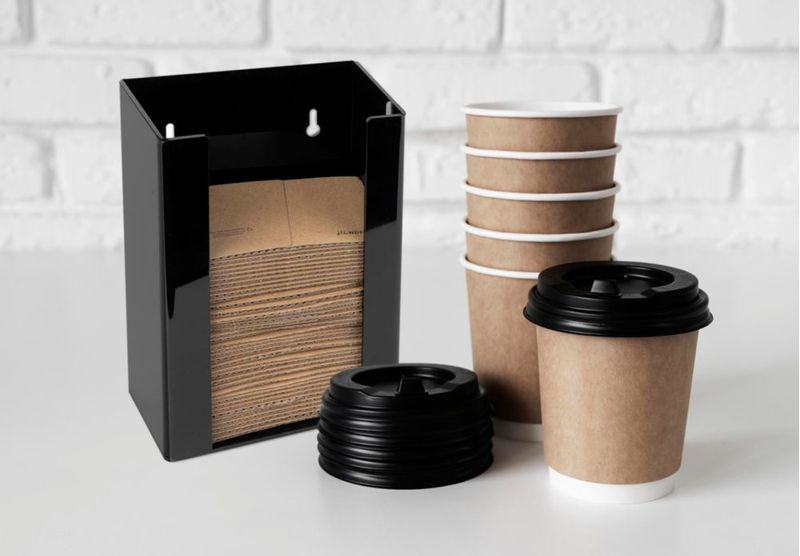 Porta Fundas para Café Inevibe Negro Vertical