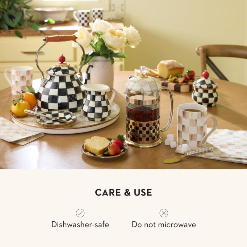Juego de 2 cuchillos untadores MACKENZIE-CHILDS Mocha Check