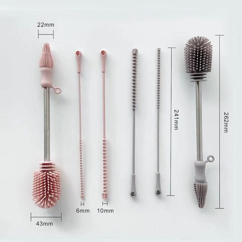 Kit de 3 piezas de cepillos de limpieza haakaa - Verde lima