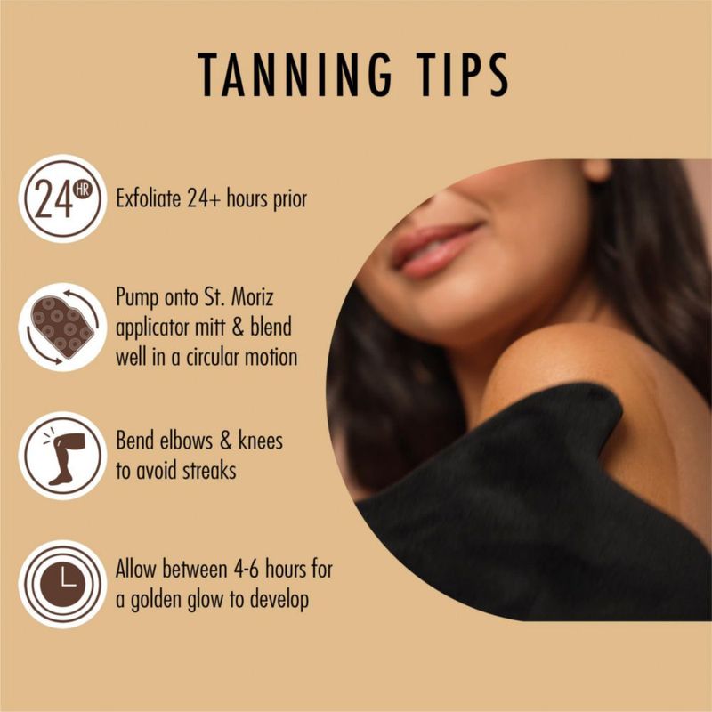 Autobronceador profesional St. Moriz tamaño mediano 200 ml con aloe vera