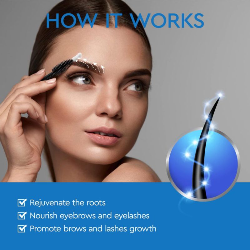 Sérum para el crecimiento de cejas TEREZ & HONOR Natural de 5 ml para cejas más gruesas