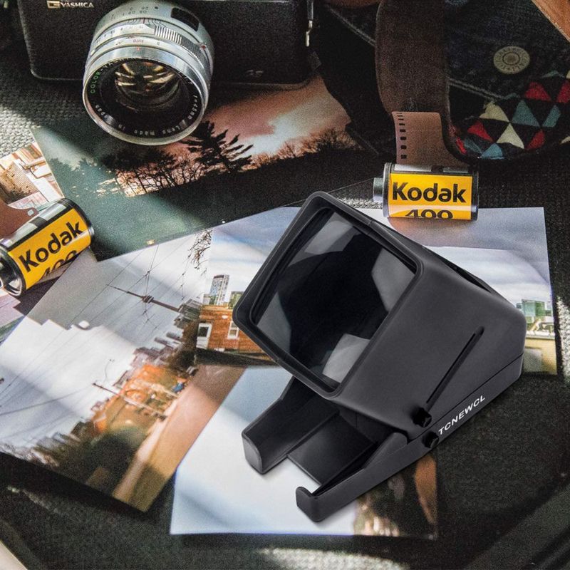 Visor de diapositivas y películas TCNEWCL de 35 mm con aumento 3X