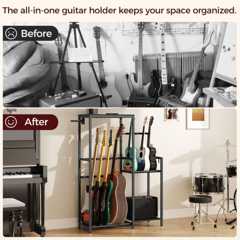 Soporte para Guitarra MAHANCRIS 110 cm Multi‑Soporte