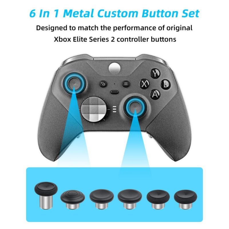 Mcbazel Set de 6 sticks metálicos para Xbox Elite 2