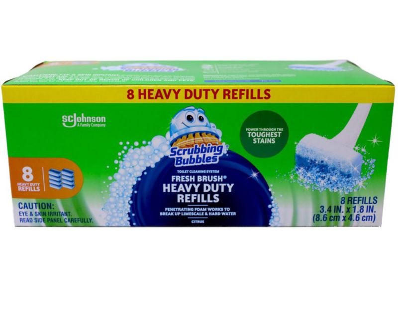 Recambios para fregar Bubbles Fresh Brush Brush paquete de 8 unidades