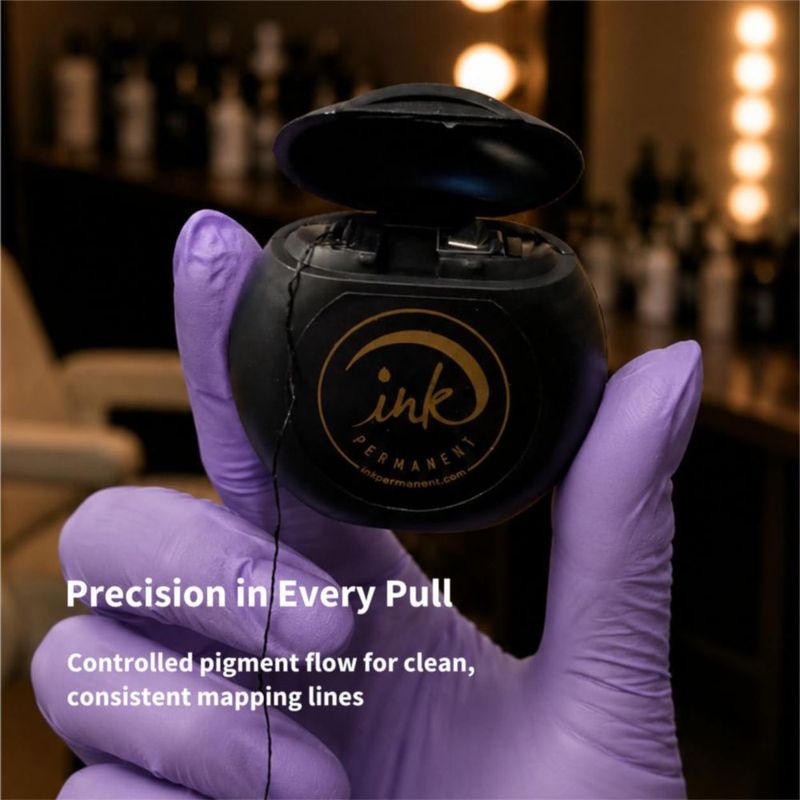 Hilo de Mapeo para Cejas Ink Permanent Paquete de 5 (46 m) Negro