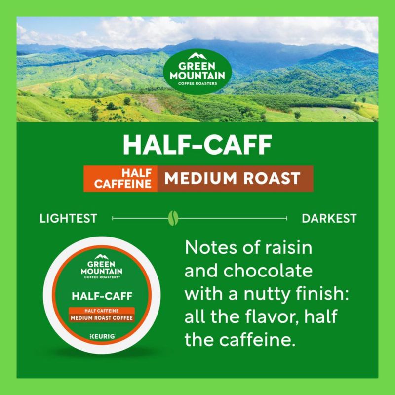 Cápsulas de café Green Mountain Half-Caff tueste medio 48 unidades