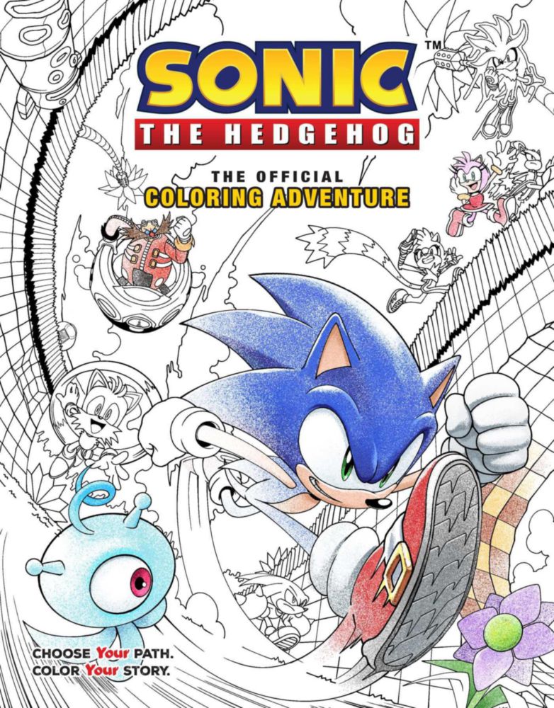 Libro para colorear Insight Editions Sonic – La Aventura Oficial