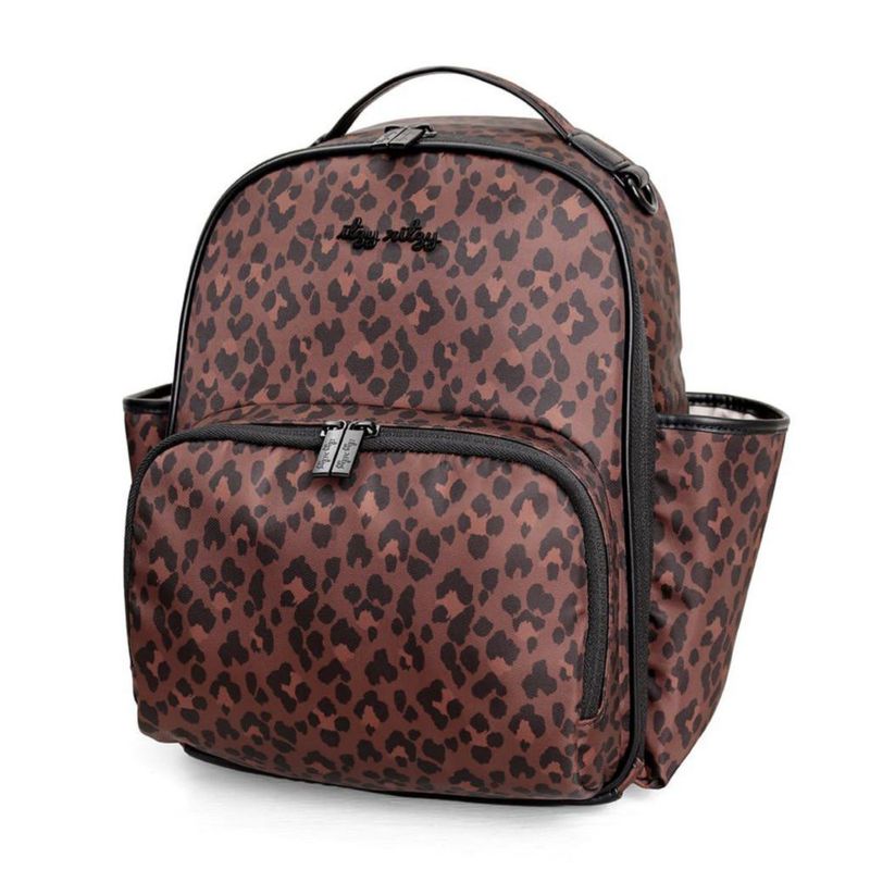 Mochila Itzy Ritzy Mini Leopardo 10 Bolsillos