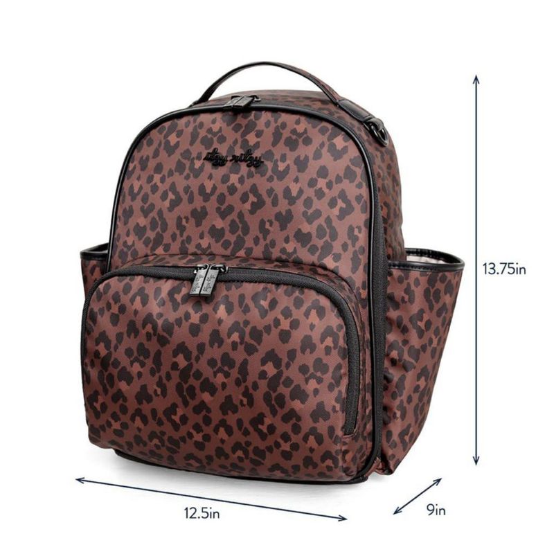 Mochila Itzy Ritzy Mini Leopardo 10 Bolsillos