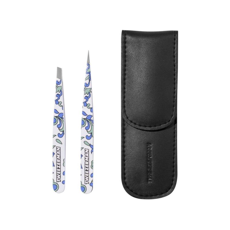 Set de pinzas Tweezerman Paisley Petite Point y Slant
