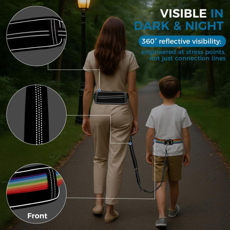 Arnés de Cintura JXM para Niños con Autismo – Reflectante Arcoíris
