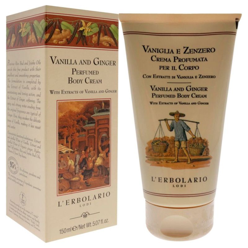 Crema corporal perfumada L'Erbolario Vainilla y Jengibre 150ml