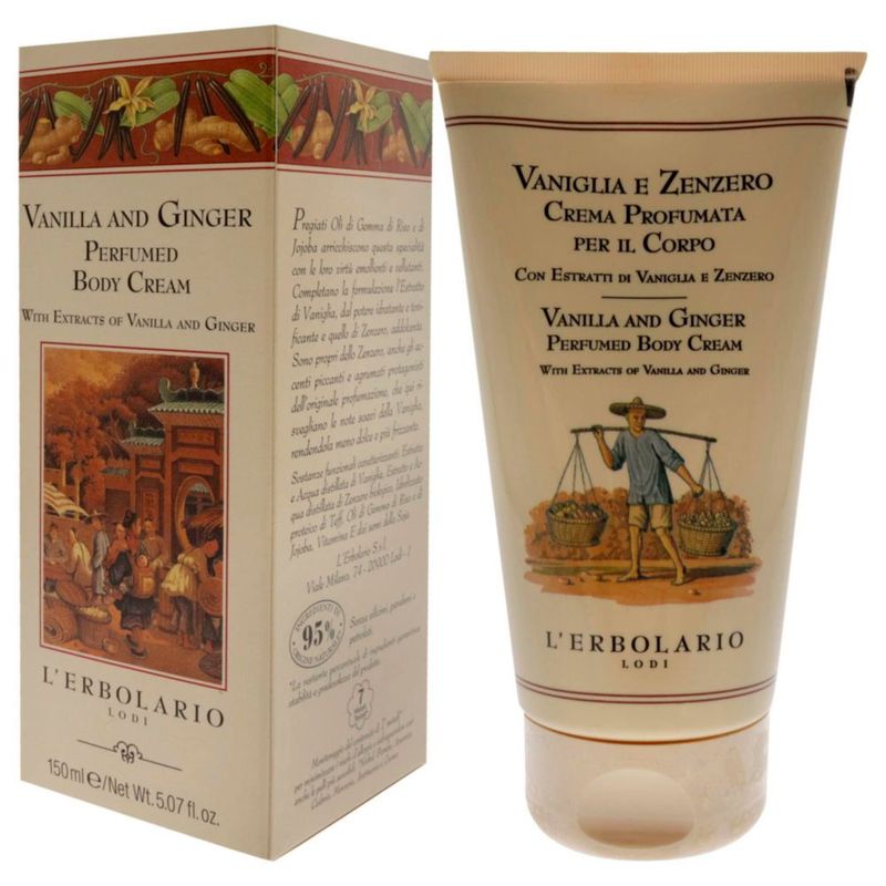 Crema corporal perfumada L'Erbolario Vainilla y Jengibre 150ml