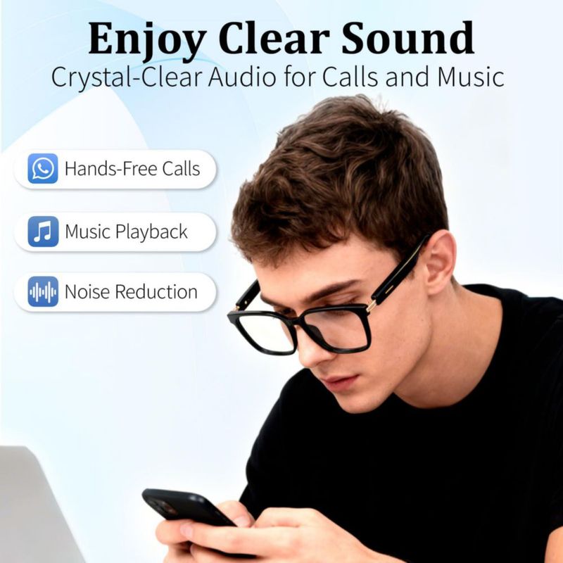 Gafas Inteligentes loangyunfone AI Translation Bluetooth negras
