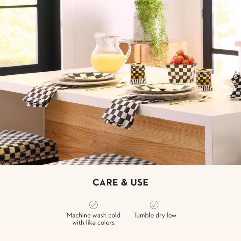 Toalla de algodón Mackenzie-Childs Courtly Check – Nueva