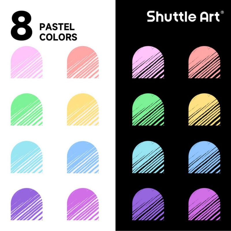 Bolígrafos de Gel Shuttle Art 8 Pastel 07 mm Punta Fina