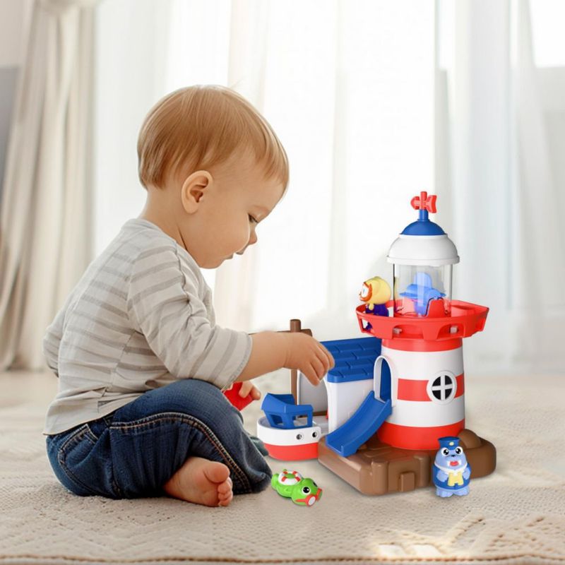 Juguete de baño iPlay iLearn – Set Faro Náutico para niños de 2 a 4 años