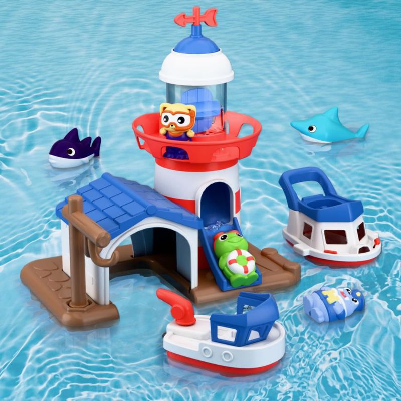 Juguete de baño iPlay iLearn – Set Faro Náutico para niños de 2 a 4 años