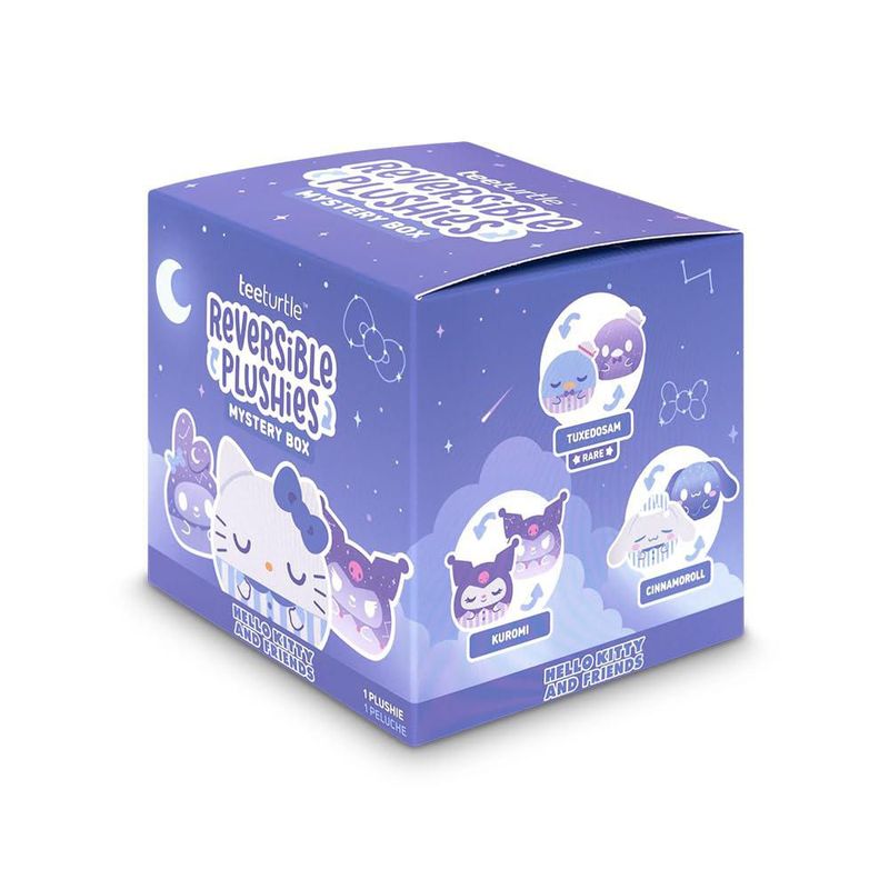 Peluche reversible TeeTurtle Hello Kitty de 3 pulgadas