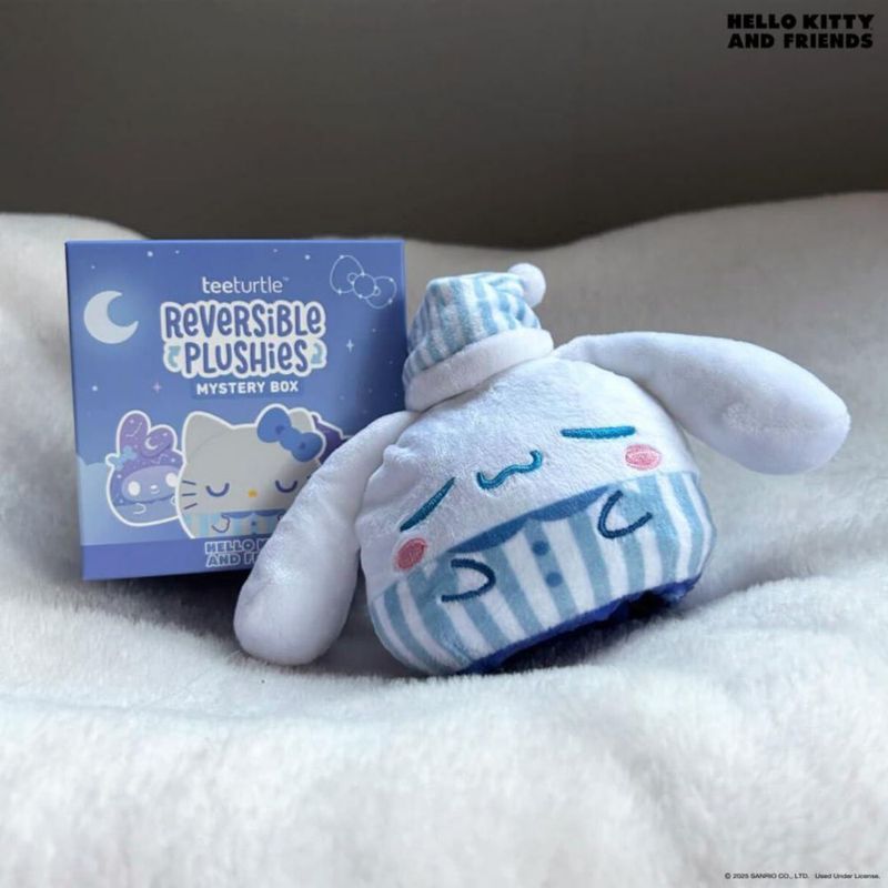 Peluche reversible TeeTurtle Hello Kitty de 3 pulgadas