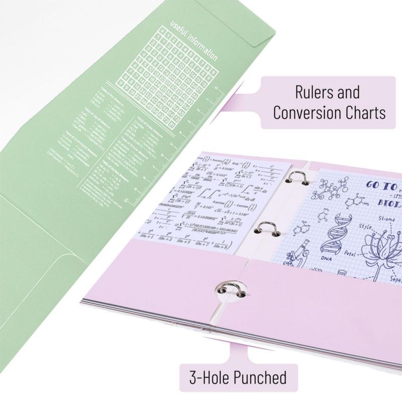 Carpeta de archivo Mr. Pen 32 cm x 24 cm Pack de 4 en colores pastel
