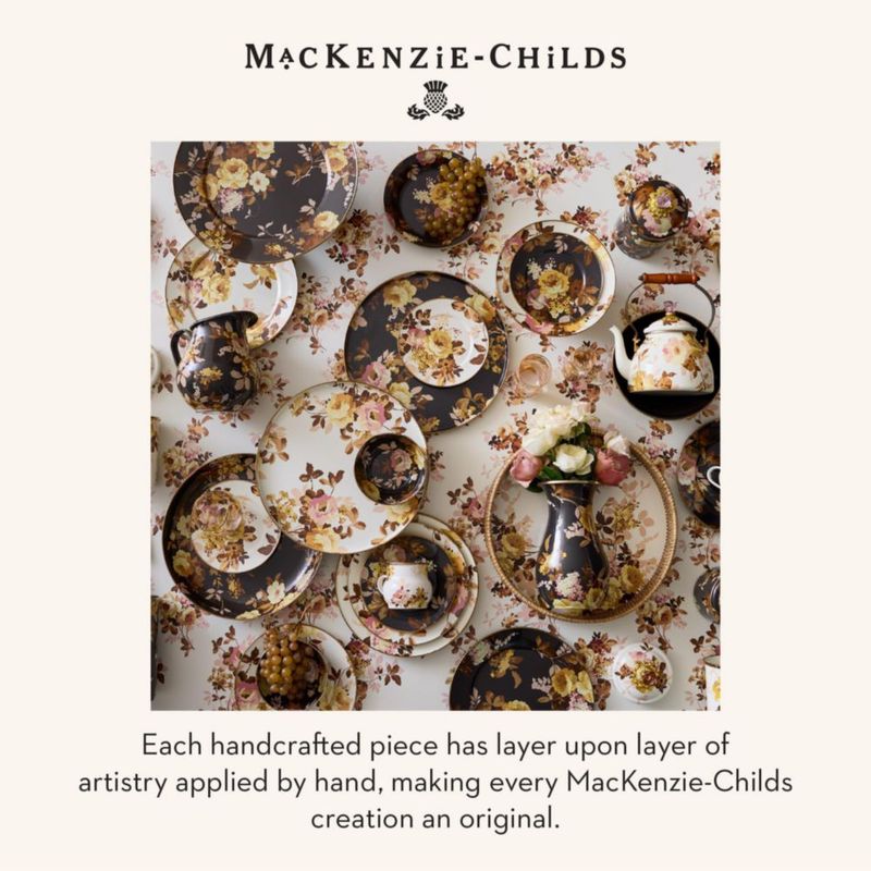 Compota MACKENZIE-CHILDS Grande Rosa Salvaje Marrón