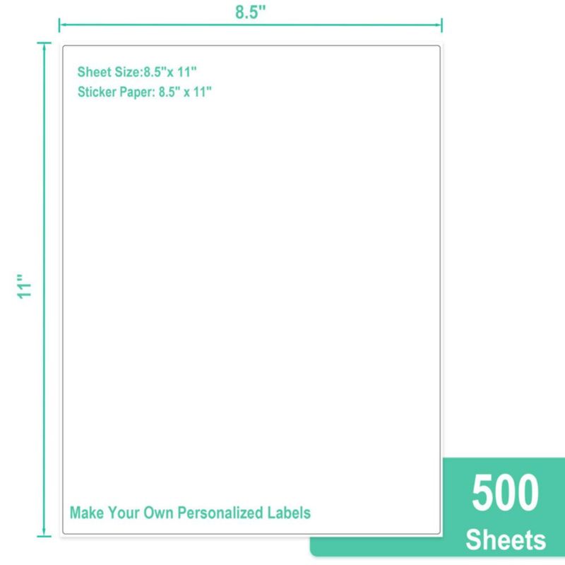 Etiquetas L LIKED 500 Hojas 216x279 cm Mate Blanco