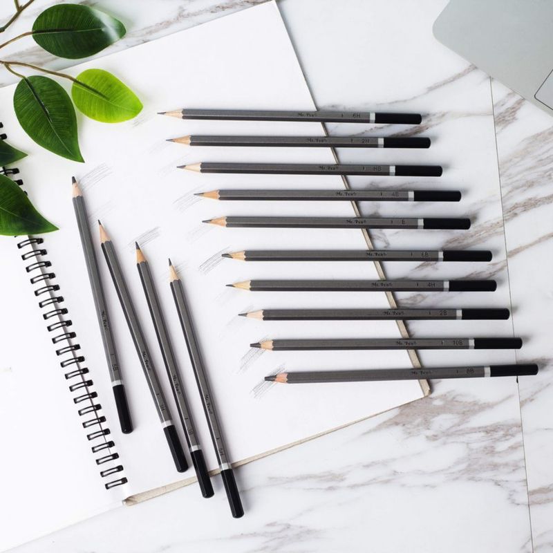 Lápices de dibujo Mr. Pen – Pack de 14 piezas de grafito