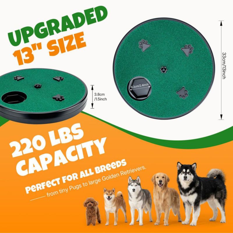 Tabla rascadora para uñas de perro Mcbazel de 33 cm giratoria