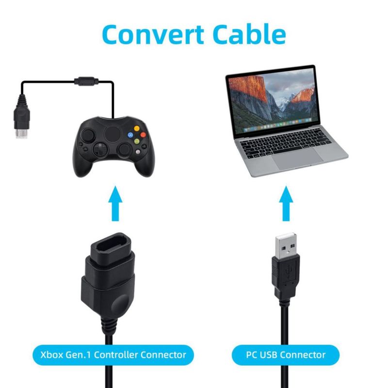 Cable adaptador USB Mcbazel para mando Xbox Gen 1 a PC 07 m