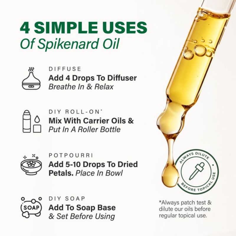 Aceite Esencial de Nardo KUKKA 30 ml Puro para Aromaterapia