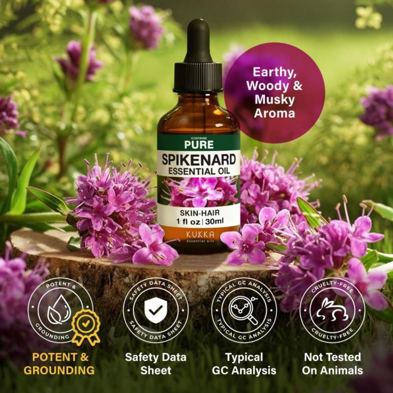 Aceite Esencial de Nardo KUKKA 30 ml Puro para Aromaterapia