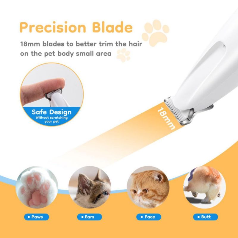 Recortadora de pelo para mascotas Mcbazel impermeable recargable con luz LED