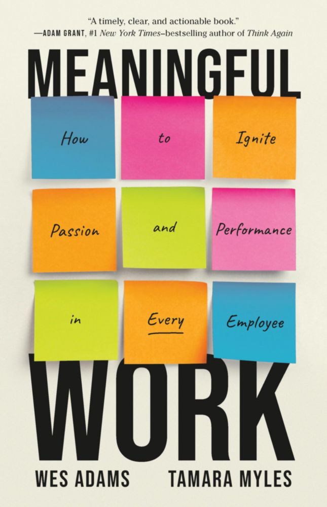 Libro PublicAffairs Trabajo Significativo: Cómo Encender la Pasión