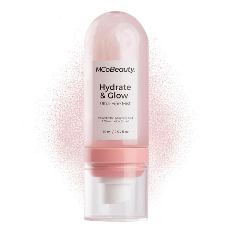 Bruma Facial MCoBeauty Hidratación y Brillo 90 ml con Destellos