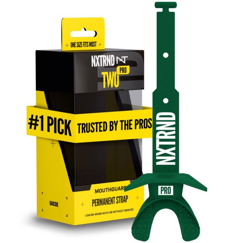 Protector bucal NXT NXTRND Pro con correa permanente verde oscuro